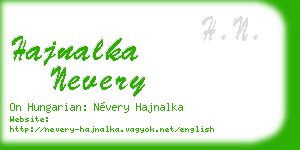 hajnalka nevery business card